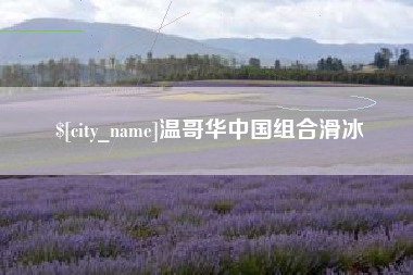 威海温哥华中国组合滑冰