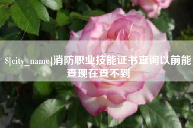 威海消防职业技能证书查询以前能查现在查不到