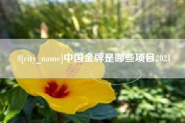 威海中国金牌是哪些项目2021