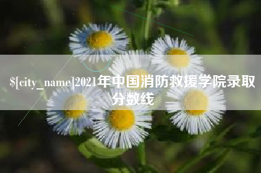 威海2021年中国消防救援学院录取分数线