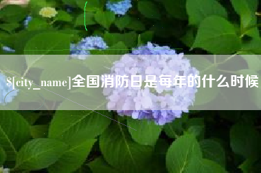 威海全国消防日是每年的什么时候