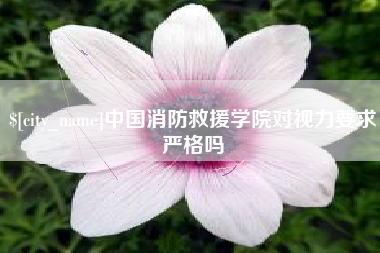 威海中国消防救援学院对视力要求严格吗