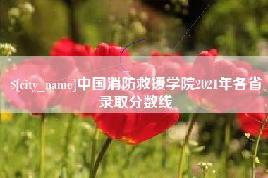 威海中国消防救援学院2021年各省录取分数线