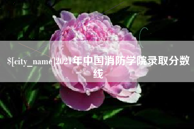 威海2021年中国消防学院录取分数线