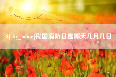 威海我国消防日是哪天几月几日