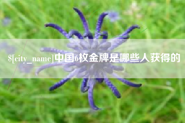 威海中国6枚金牌是哪些人获得的