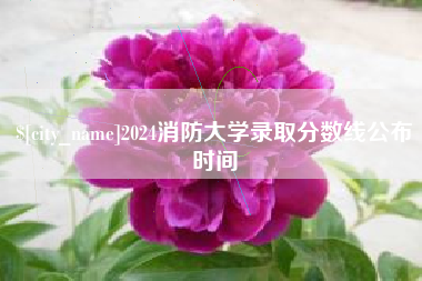 威海2024消防大学录取分数线公布时间