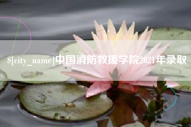 威海中国消防救援学院2021年录取