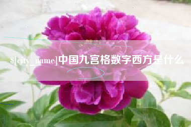 威海中国九宫格数字西方是什么