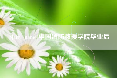 威海中国消防救援学院毕业后