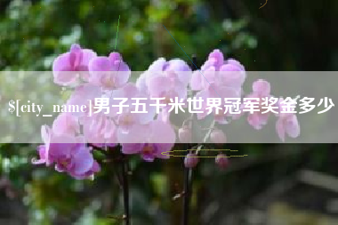 威海男子五千米世界冠军奖金多少
