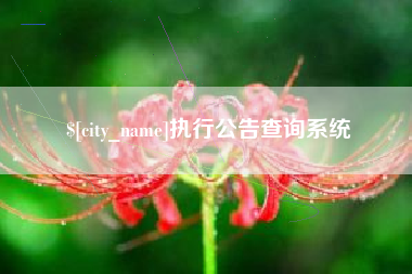威海执行公告查询系统