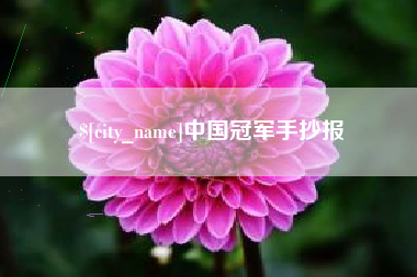 威海中国冠军手抄报