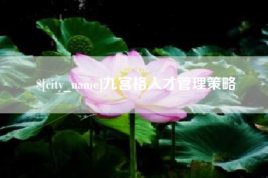 威海九宫格人才管理策略