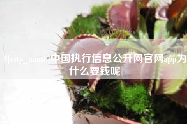 威海中国执行信息公开网官网app为什么要钱呢