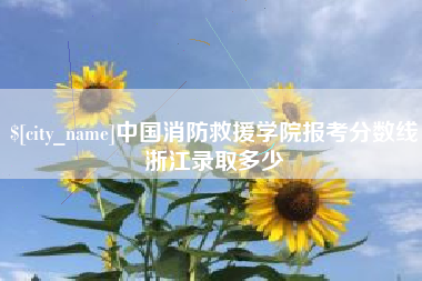 威海中国消防救援学院报考分数线浙江录取多少