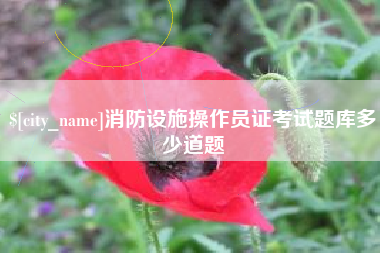 威海消防设施操作员证考试题库多少道题